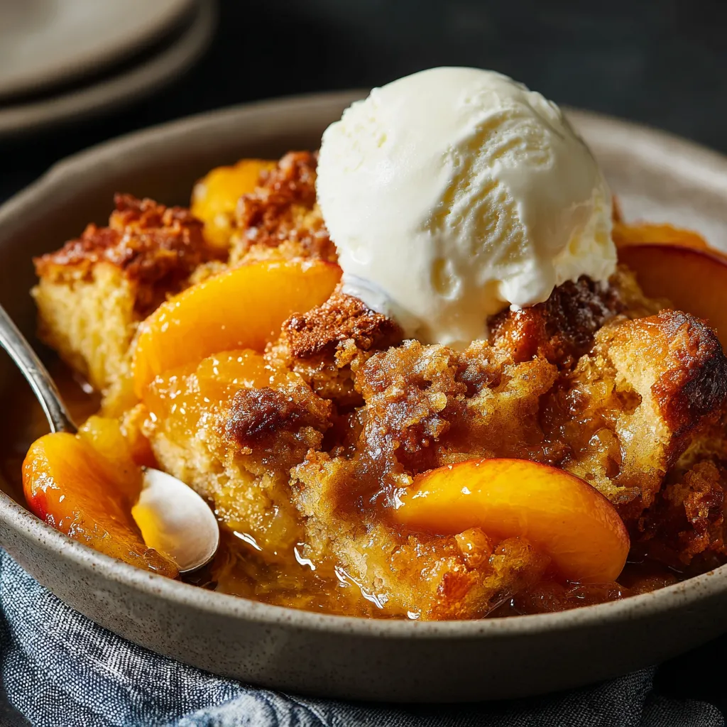 bread pudding recipe with peaches