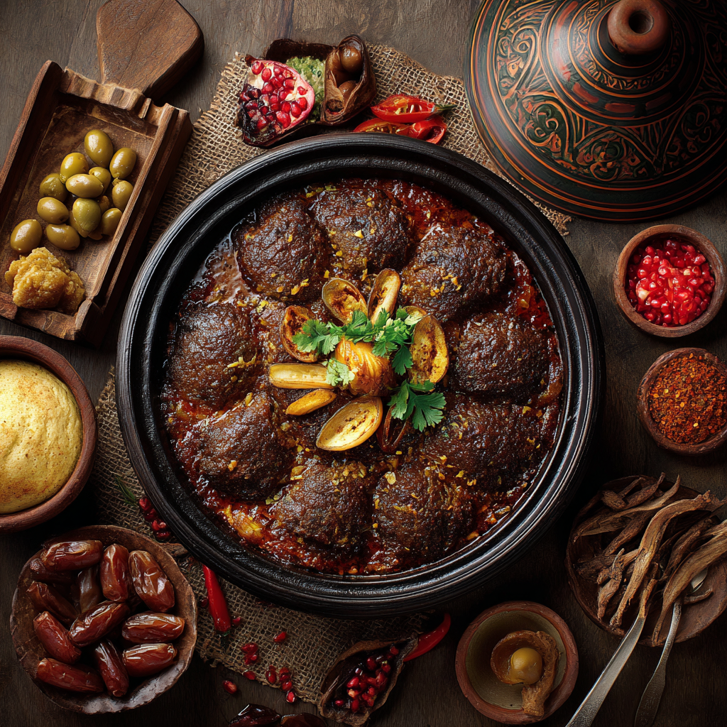 طاجين الكفتة بالمطيشة