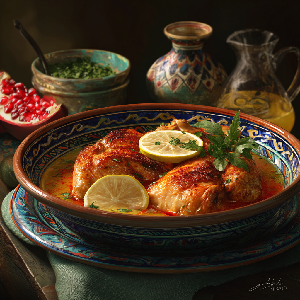 وصفة الدجاج بالليمون