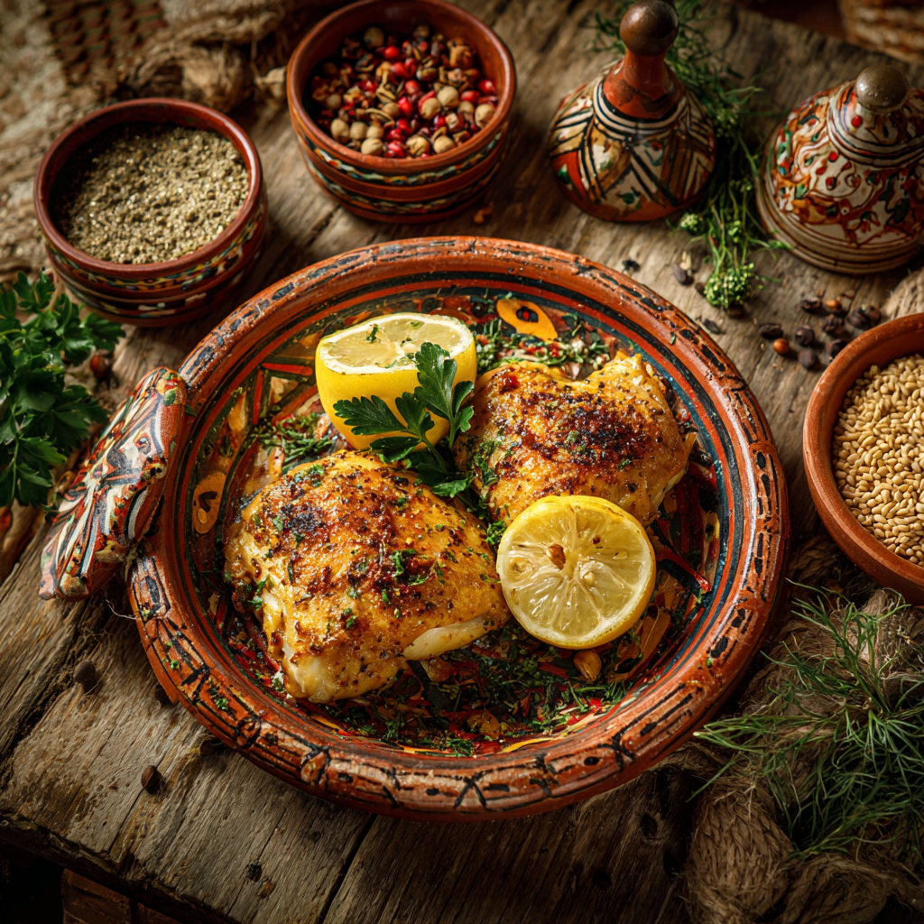 وصفة الدجاج بالليمون