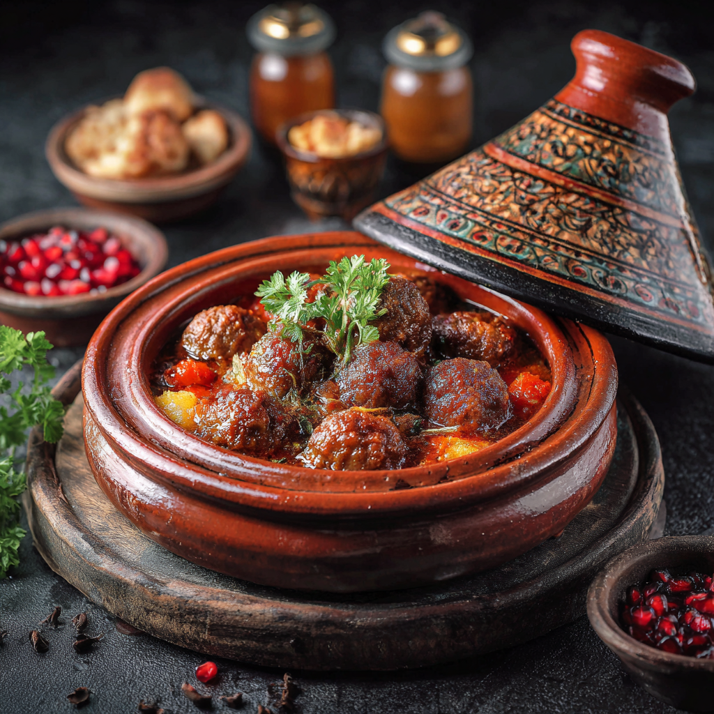 طاجين الكفتة بالمطيشة